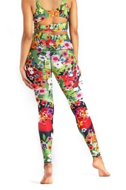 Kahlo Printed Yoga Leggings -Yoga Democracy 1101 FRIDA BACK