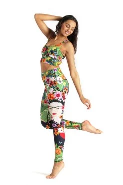 Kahlo Printed Yoga Leggings -Yoga Democracy 1101 FRIDA FULL 4
