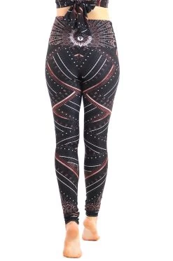 Humble Warrior Printed Yoga Leggings -Yoga Democracy 1101 Humble Warrior R1 3