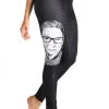 Notorious RBG Printed Yoga Leggings -Yoga Democracy 1101 NOTORIOUS RBG RIGHT