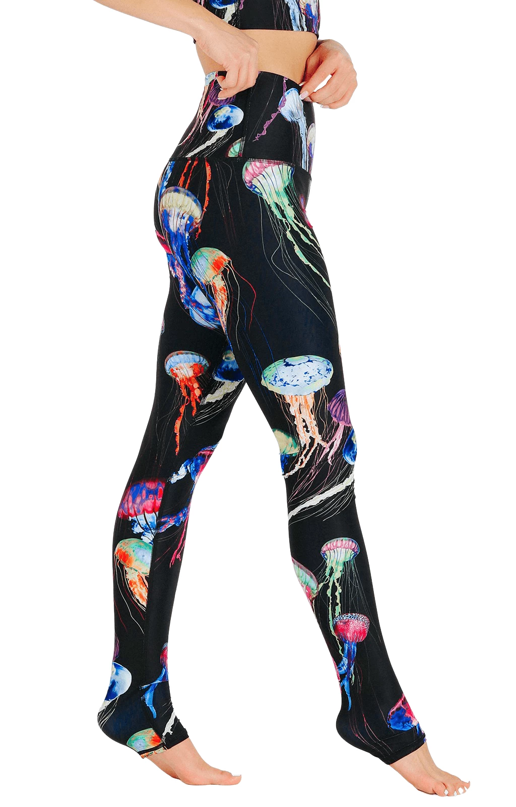 Electric Flow Printed Yoga Leggings 5 Electric Flow Printed Yoga Leggings - Image 4