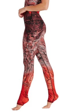 Red Rocks Printed Yoga Leggings -Yoga Democracy 1101 redrocks left removebg