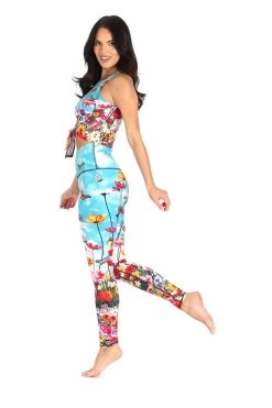 Flower Bomb Printed Yoga Leggings -Yoga Democracy 1103 FLOWER BOMB 6
