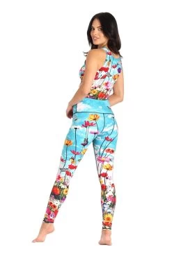Flower Bomb Printed Yoga Leggings -Yoga Democracy 1103 FLOWER BOMB 8 8fc21667 5bd8 4834 ba27 13b00b16cb71