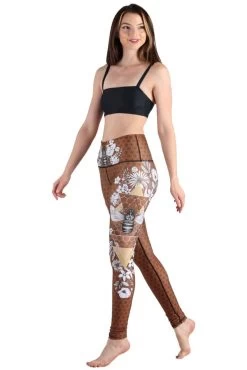 Beeloved Printed Yoga Legging -Yoga Democracy 1103116 bee 2