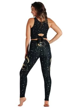 Fortune Teller Printed Yoga Leggings -Yoga Democracy 1103155 Fortune Teller Back1