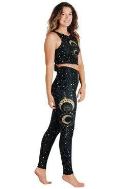 Fortune Teller Printed Yoga Leggings -Yoga Democracy 1103155 Fortune Teller Side1