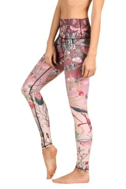 Pretty In Pink Printed Yoga Leggings -Yoga Democracy 110377 pretty 2