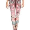 Pretty In Pink Printed Yoga Leggings -Yoga Democracy 110377 pretty 5
