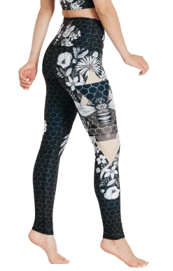 Yoga Democracy 41 Beeloved Blackout Printed Yoga Legging