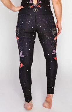 Celestial Timing Printed Yoga Leggings -Yoga Democracy 1103 CelestialTiming Back