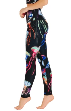 Electric Flow Printed Yoga Leggings 9 Electric Flow Printed Yoga Leggings -Yoga Democracy 1103 EFlow left removebg