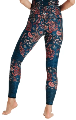 Festival Denim Printed Yoga Leggings -Yoga Democracy 1103 FESTIVAL BACK