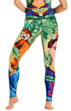 Frida Printed Yoga Leggings -Yoga Democracy 1103 FRIDA BACK