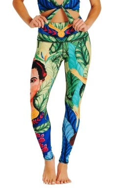 Frida Printed Yoga Leggings -Yoga Democracy 1103 FRIDA FRONT