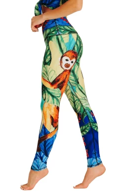 Frida Printed Yoga Leggings -Yoga Democracy 1103 FRIDA LEFT