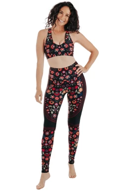 Folklore Printed Yoga Leggings -Yoga Democracy 1103 Folklore fullbody removebg
