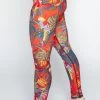 Tropical Paradise Printed Yoga Leggings -Yoga Democracy 1103 TropicalParadise Left