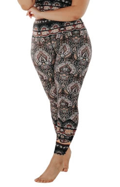 Espresso Yourself Printed Yoga Leggings 14 Espresso Yourself Printed Yoga Leggings -Yoga Democracy 1103 espresso front removebg