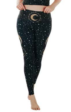 Fortune Teller Printed Yoga Leggings -Yoga Democracy 1103 fortune front removebg