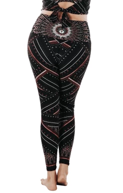 Humble Warrior Printed Yoga Leggings -Yoga Democracy 1103 humble back removebg