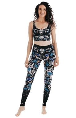 Divine Feminine Printed Yoga Leggings -Yoga Democracy 1103 uterus fullbody removebg