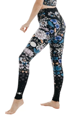 Divine Feminine Printed Yoga Leggings -Yoga Democracy 1103 uterus left removebg