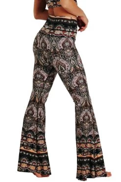 Espresso Yourself Printed Bell Bottoms 14 Espresso Yourself Printed Bell Bottoms -Yoga Democracy 1114133 Espresso Yourself Side2