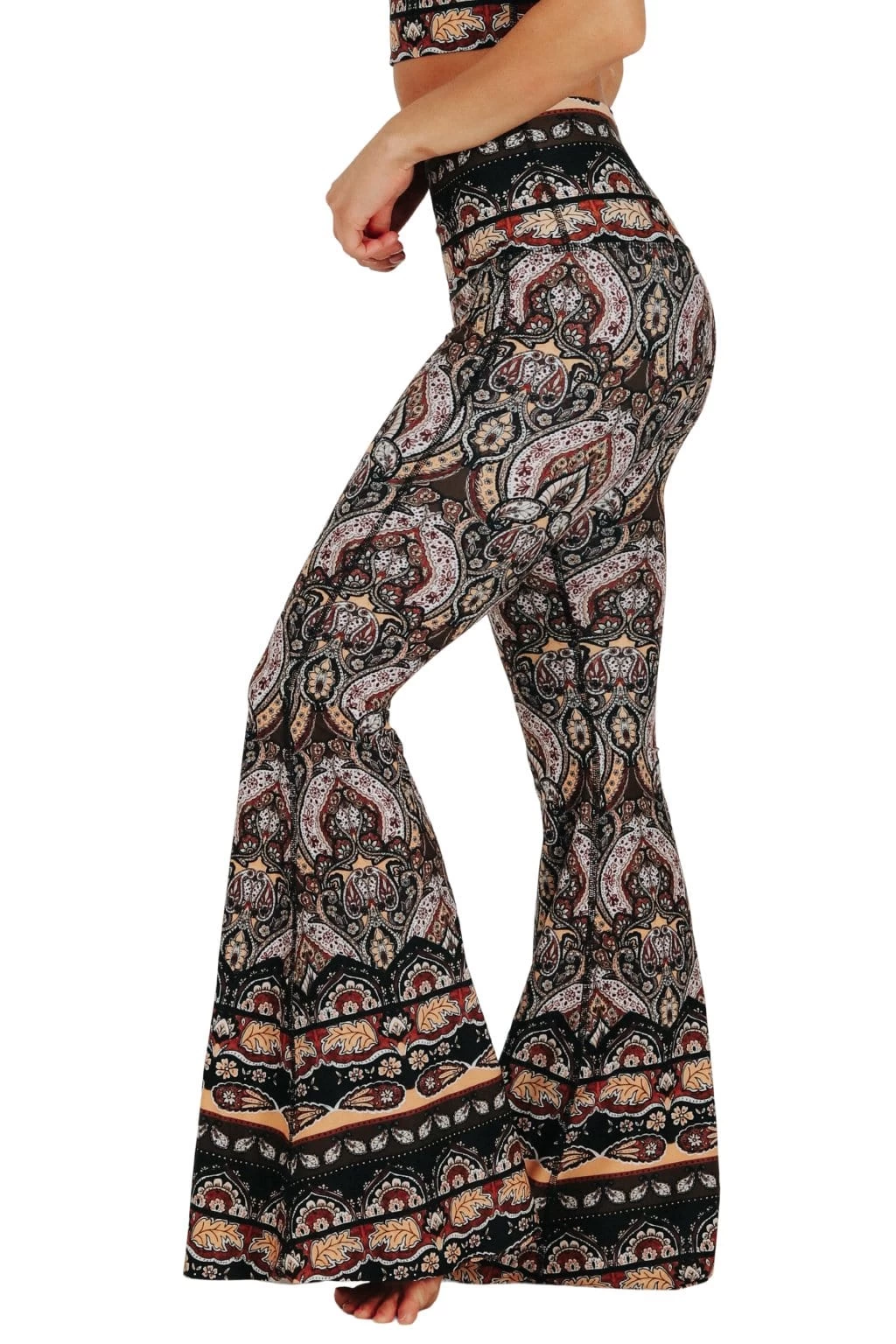 Espresso Yourself Printed Bell Bottoms 3 Espresso Yourself Printed Bell Bottoms