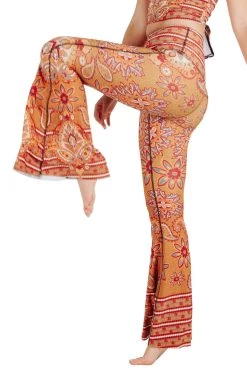 Rad Paisley Printed Bell Bottoms 13 Rad Paisley Printed Bell Bottoms -Yoga Democracy 1114135 Rad Paisley Bell Bottoms Side2