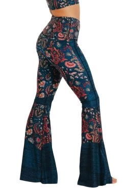 Festival Denim Printed Bell Bottoms 15 Festival Denim Printed Bell Bottoms -Yoga Democracy 111478 Festival demin side2