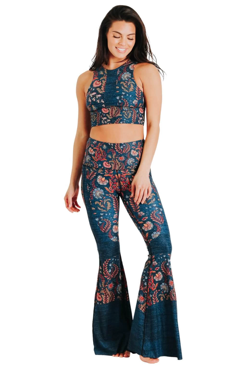 Festival Denim Printed Bell Bottoms 7 Festival Denim Printed Bell Bottoms - Image 5