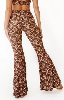 Art Deco Printed Bell Bottoms -Yoga Democracy 1114 ArtDeco back
