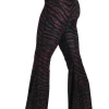Fierce Feline Printed Bell Bottoms