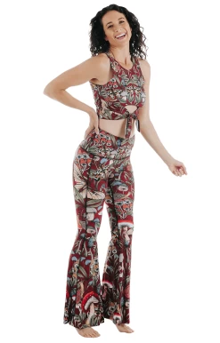 Fun Gal Printed Bell Bottoms 9 Fun Gal Printed Bell Bottoms -Yoga Democracy 1114 FunGal fullbody removebg