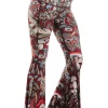 Fun Gal Printed Bell Bottoms -Yoga Democracy 1114 FunGal right removebg