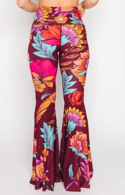 Indie Flow Printed Bell Bottoms -Yoga Democracy 1114 IndieFlow Back