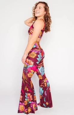 Indie Flow Printed Bell Bottoms -Yoga Democracy 1114 IndieFlow FullBody