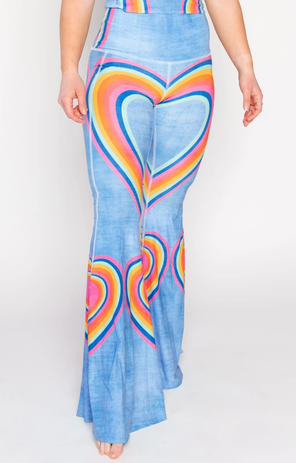 Rainbow Love Printed Bell Bottoms 4 Rainbow Love Printed Bell Bottoms - Image 2