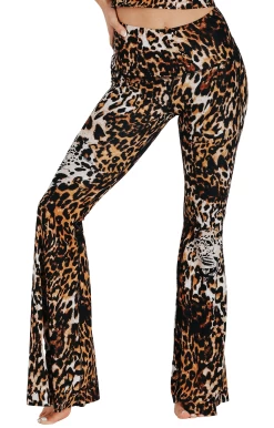 Wildcat Printed Bell Bottoms -Yoga Democracy 1114 Wildcat front removebg