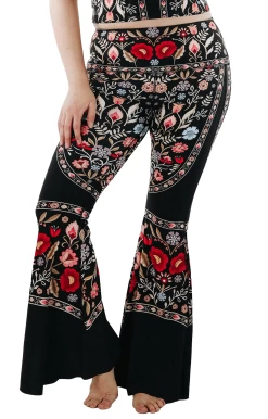 Rustica Printed Bell Bottoms -Yoga Democracy 1114 rustica front removebg
