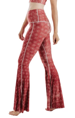 Terracotta Time Printed Bell Bottoms 9 Terracotta Time Printed Bell Bottoms -Yoga Democracy 1114 terracotta left removebg