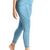 7/8 Boundless Legging With Pockets In Ocean -Yoga Democracy 1115 SOLIDS BLUE RIGHT sw