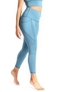 Yoga Democracy 23 7/8 Boundless Legging With Pockets In Ocean