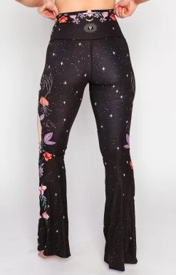 Split Flare Pant In Celestial Timing 11 Split Flare Pant In Celestial Timing -Yoga Democracy 1116 CelestialTiming Back