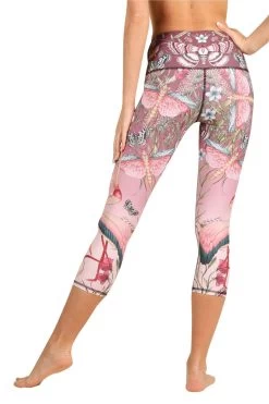 Pretty In Pink Printed Yoga Crops -Yoga Democracy 120177 pretty 1 9bd44a47 5ec5 4c31 82c4 e5667dd1c149