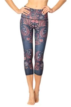 New Products 1 Festival Denim Printed Yoga Crops