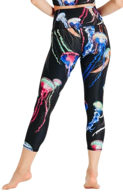 Electric Flow Printed Yoga Crops 13 Electric Flow Printed Yoga Crops -Yoga Democracy 1201 EFlow back removebg