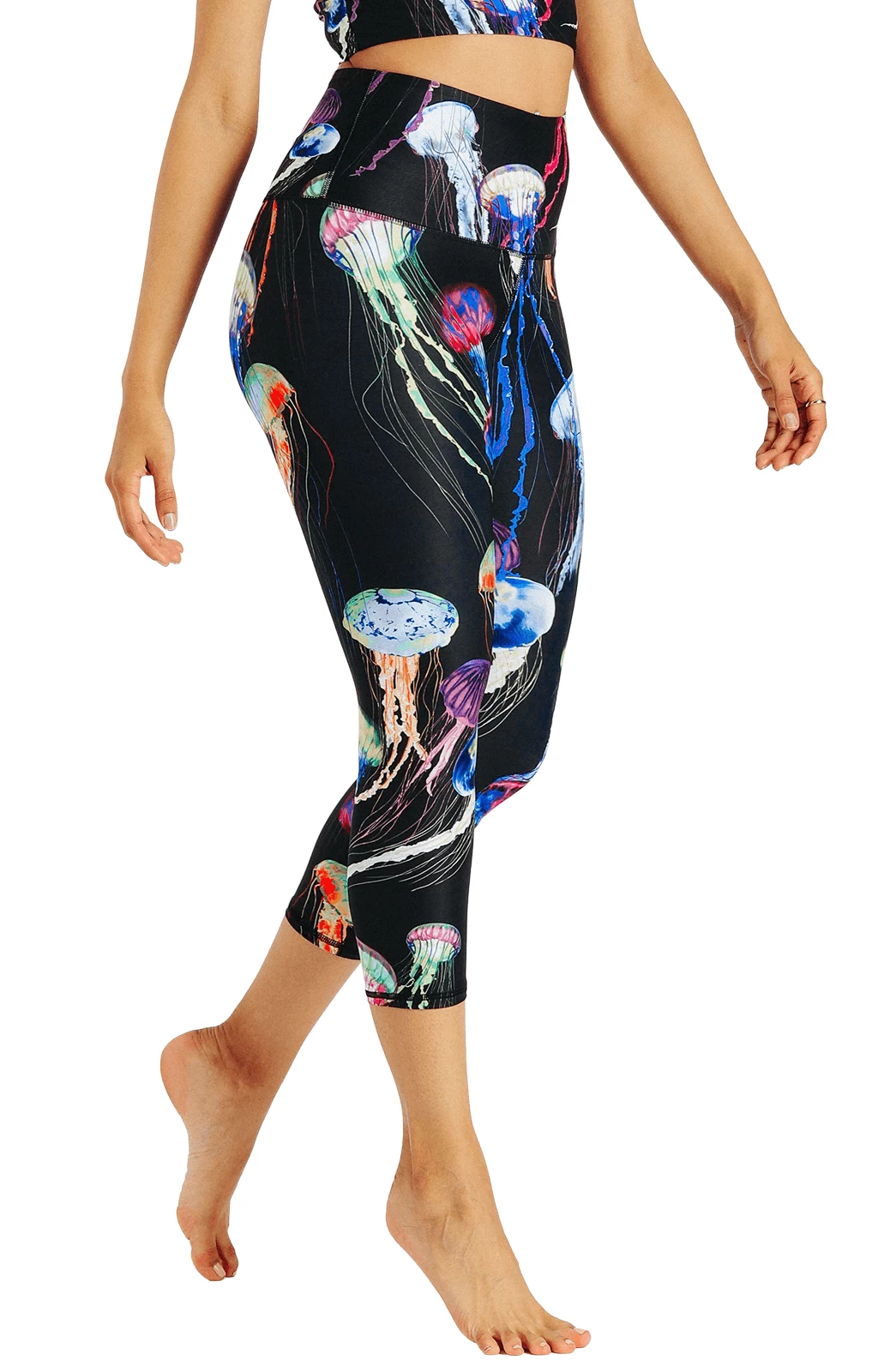 Electric Flow Printed Yoga Crops 3 Electric Flow Printed Yoga Crops