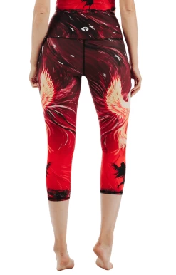 Phoenix Rising Printed Yoga Crops -Yoga Democracy 1201 Phoenix back removebg removebg